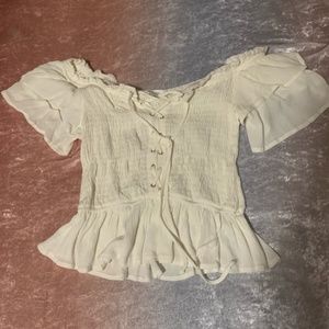 Boho Off the Shoulder Crop Top